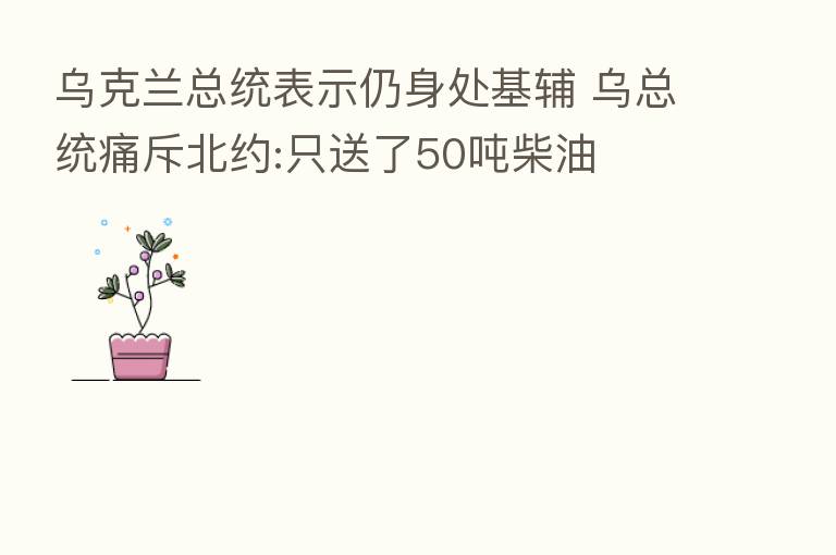 乌克兰总统表示仍身处基辅 乌总统痛斥北约:只送了50吨柴油