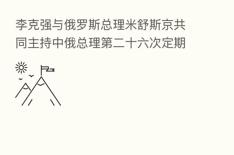 李克强与俄罗斯总理米舒斯京共同主持中俄总理 二十六次定期会晤 韩正出席