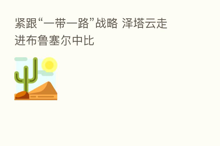 紧跟“一带一路”战略 泽塔云走进布鲁塞尔中比