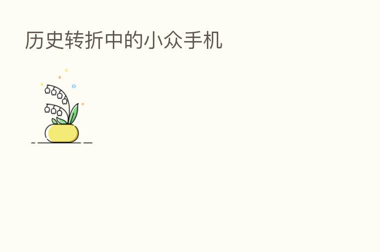历史转折中的小众手机