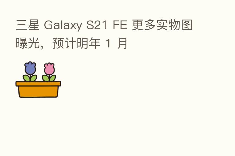 三星 Galaxy S21 FE 更多实物图曝光,预计明年 1 月