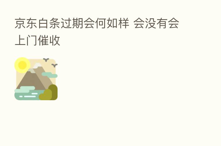 京东白条过期会何如样 会没有会上门催收