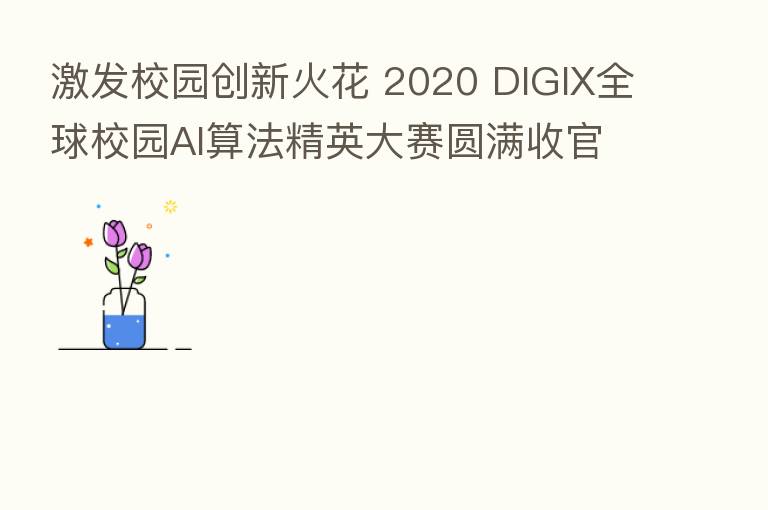 激发校园创新火花 2020 DIGIX全球校园AI算法精英大赛圆满收官