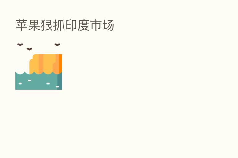 苹果狠抓印度市场