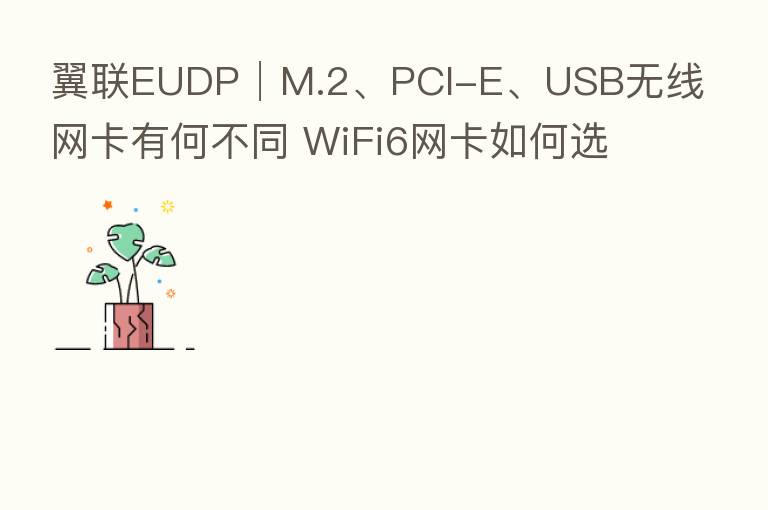 翼联EUDP│M.2、PCI-E、USB无线网卡有何不同 WiFi6网卡如何选择