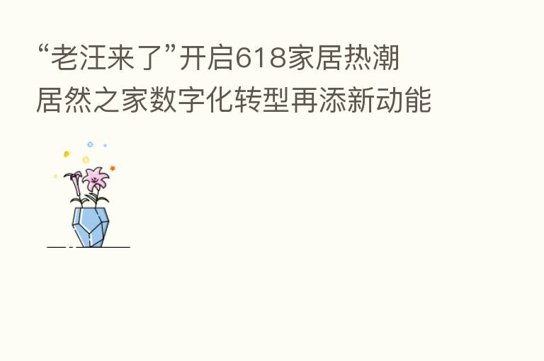 “老汪来了”开启618家居热潮 居然之家数字化转型再添新动能
