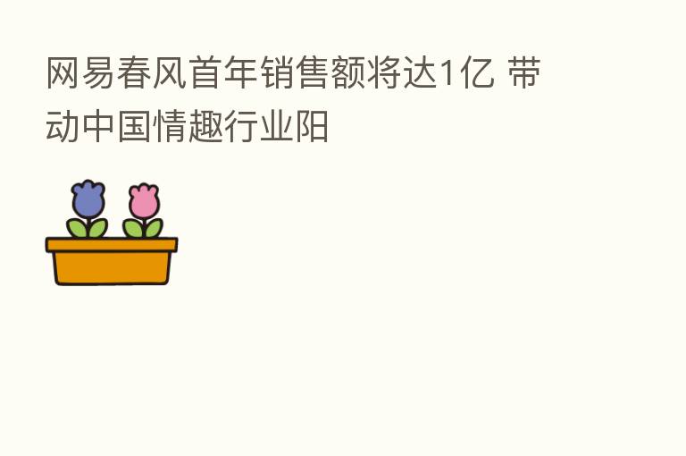 网易春风首年销售额将达1亿 带动中国情趣行业阳