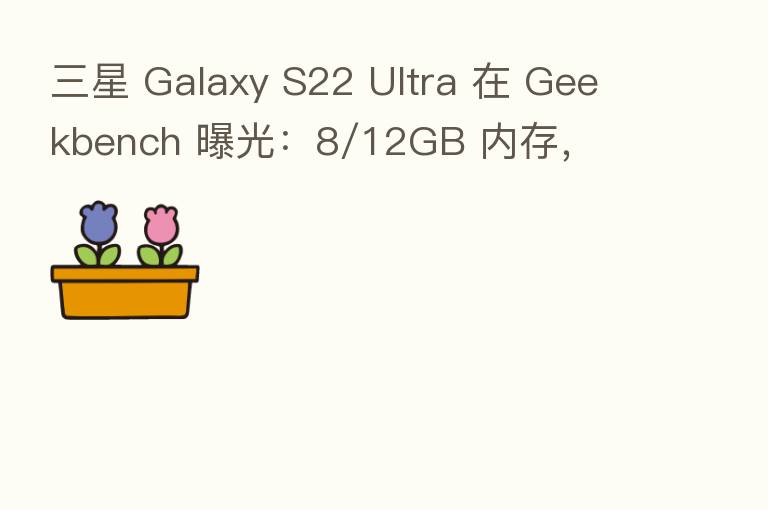 三星 Galaxy S22 Ultra 在 Geekbench 曝光:8/12GB 内存,