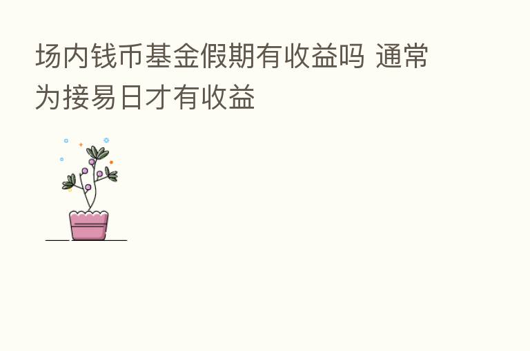 场内前币基金假期有收益吗 通常为接易日才有收益