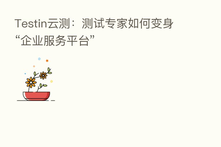 Testin云测:测试专家如何变身“企业服务平台”