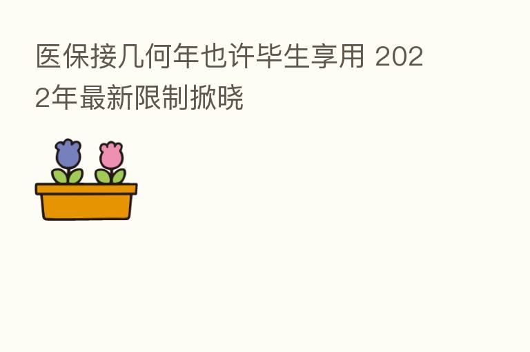 医保接几何年也许毕生享用 2022年新   限制掀晓