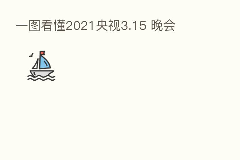 一图看懂2021央视3.15 晚会