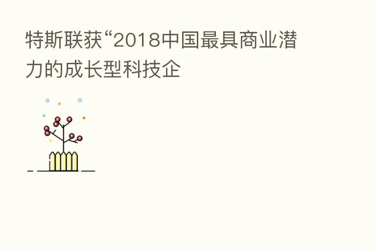 特斯联获“2018中国 具商业潜力的成长型科技企