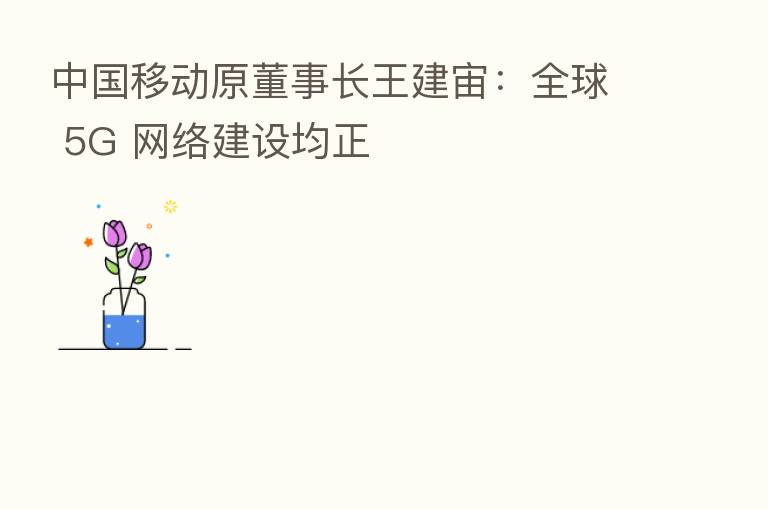 中国移动原董事长王建宙:全球 5G 网络建设均正
