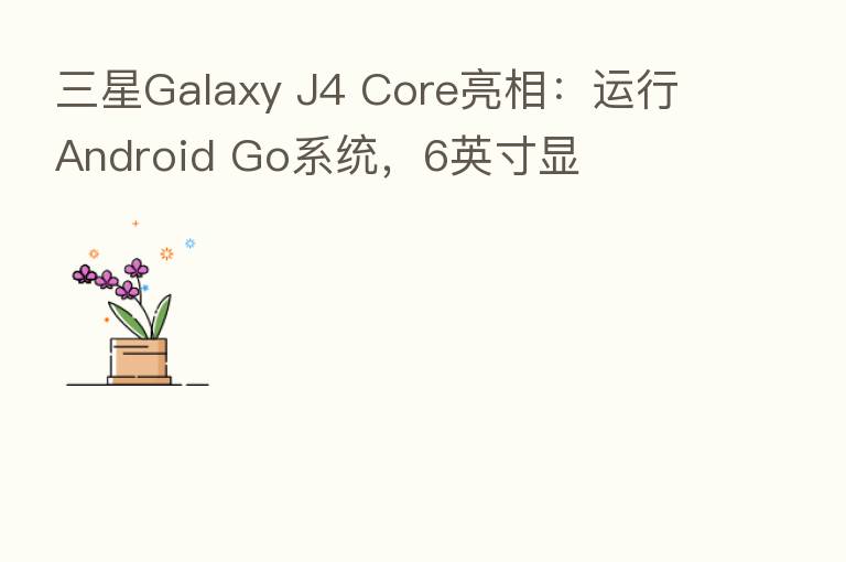 三星Galaxy J4 Core亮相:运行Android Go系统,6英寸显