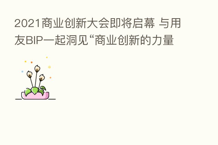 2021商业创新大会即将启幕 与用友BIP一起洞见“商业创新的力量”