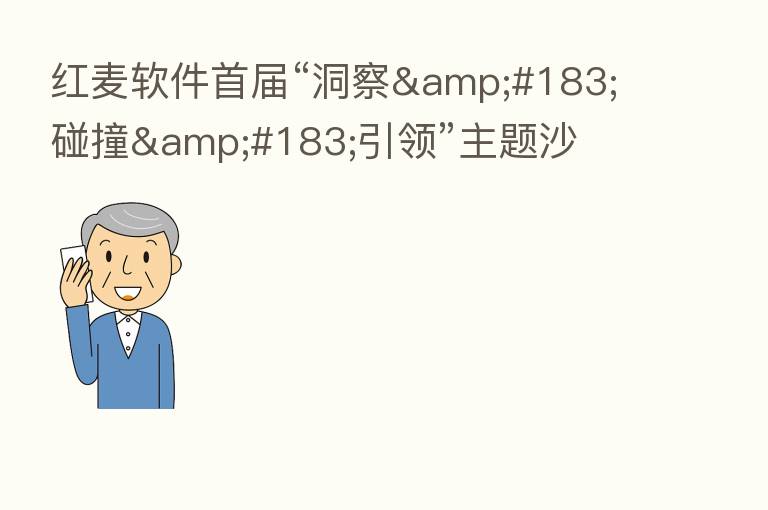红麦软件首届“洞察·碰撞·引领”主题沙