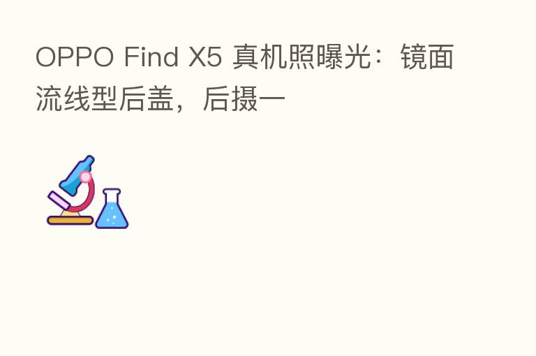 OPPO Find X5 真机照曝光：镜面流线型后盖，后摄一