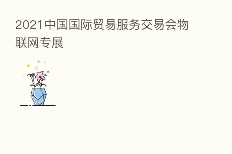 2021中国国际贸易服务交易会物联网专展
