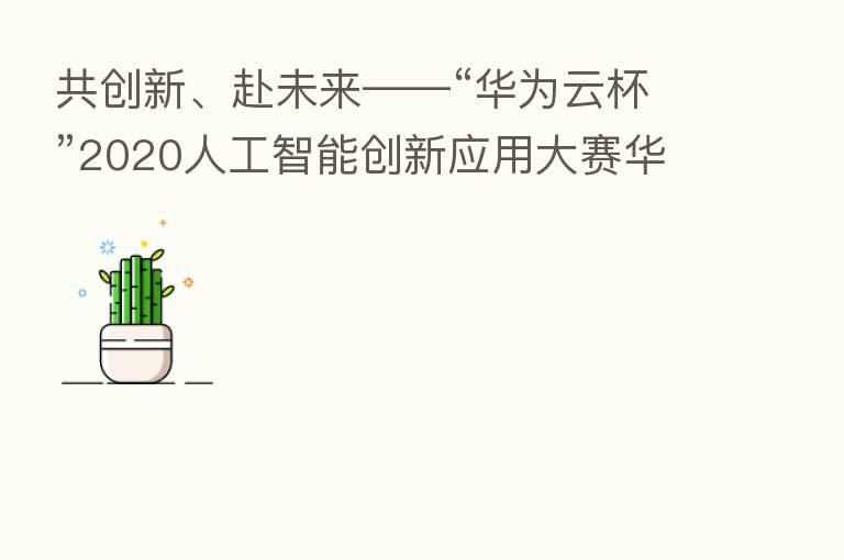 共创新、赴未来——“华为云杯”2020人工智能创新应用大赛华丽谢幕