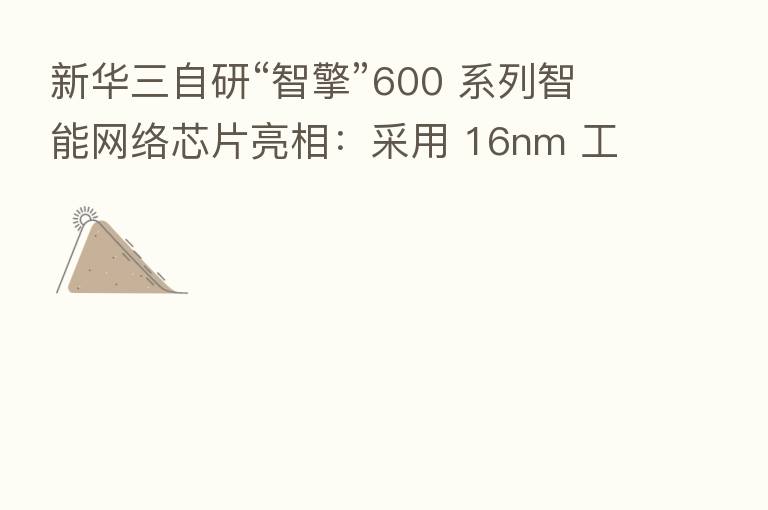 新华三自研“智擎”600 系列智能网络芯片亮相：采用 16nm 工艺，180 亿个晶体管