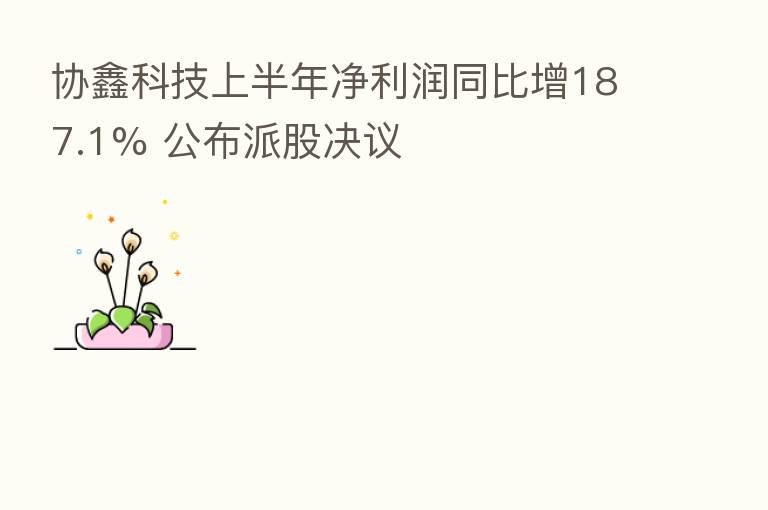 协鑫科技上半年净利润同比增187.1% 公布派股决议