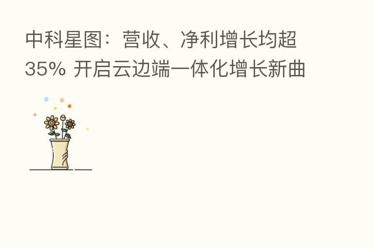 中科星图:营收、净利增长均超35% 开启云边端一体化增长新曲线