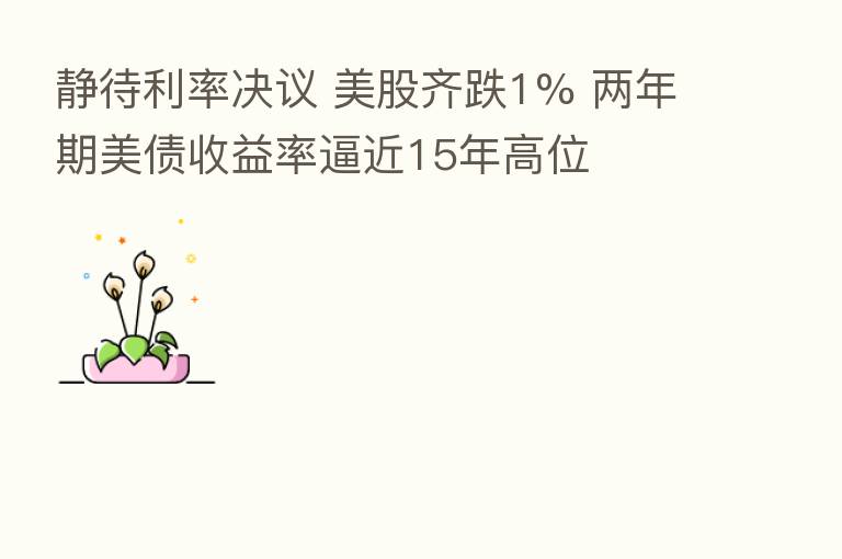 静待利率决议 美股齐跌1% 两年期美债收益率逼近15年高位