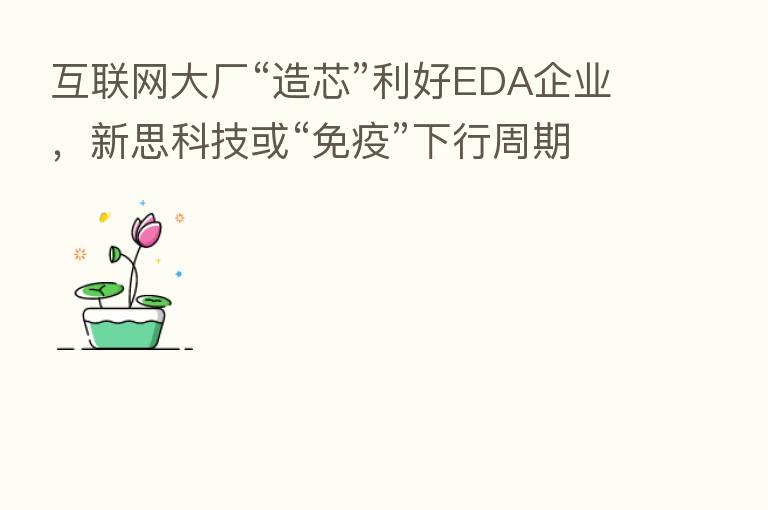互联网大厂“造芯”利好EDA企业,新思科技或“免疫”下行周期影响