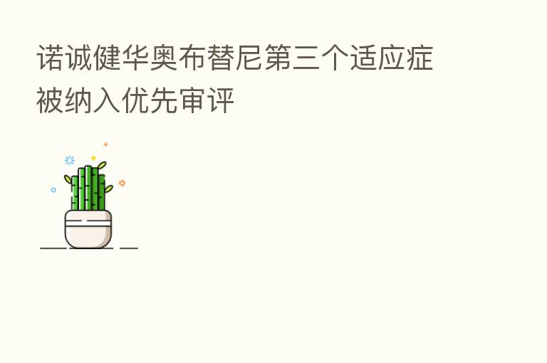 诺诚健华奥布替尼   三个适应症被纳入优先审评