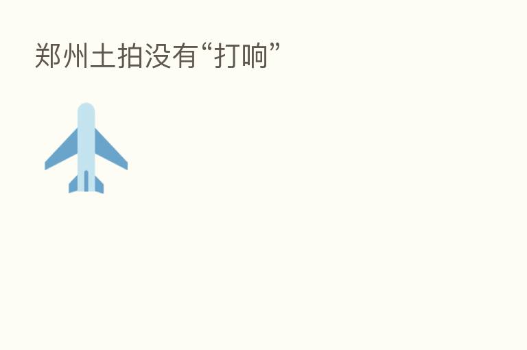 郑州土拍没有“打响”