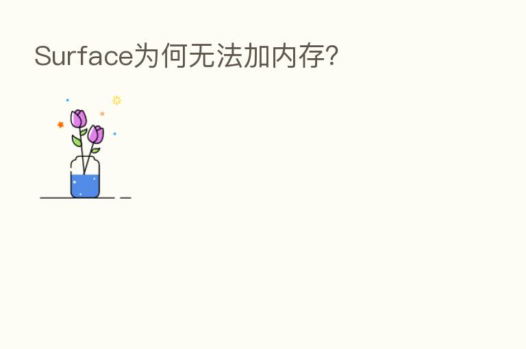 Surface为何无法加内存?
