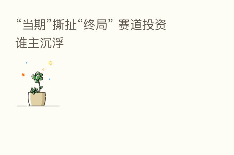 “当期”撕扯“终局” 赛道投资谁主沉浮