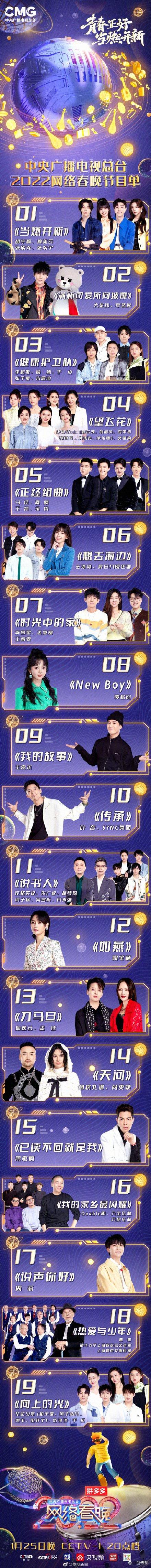 总台2022网络春晚官宣 尼格买提朱广权王冰冰加盟