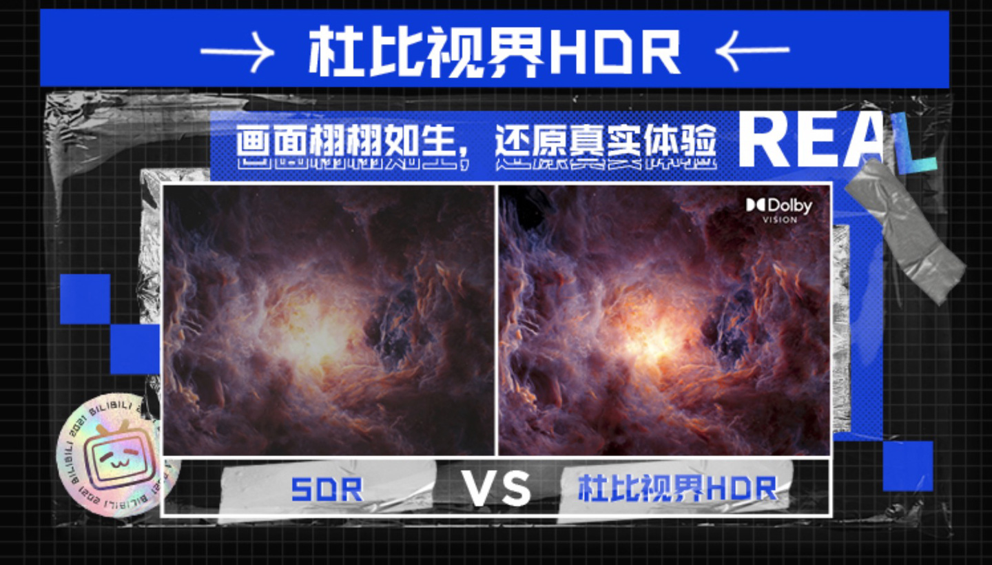 全球首家支持用户上传“杜比视界”画质视频，B站升级影像创作新体验