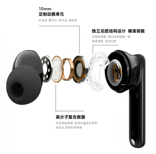 32小时超长续航+提供镭射服务       Earbuds2 SE幻夜黑配色正式开售