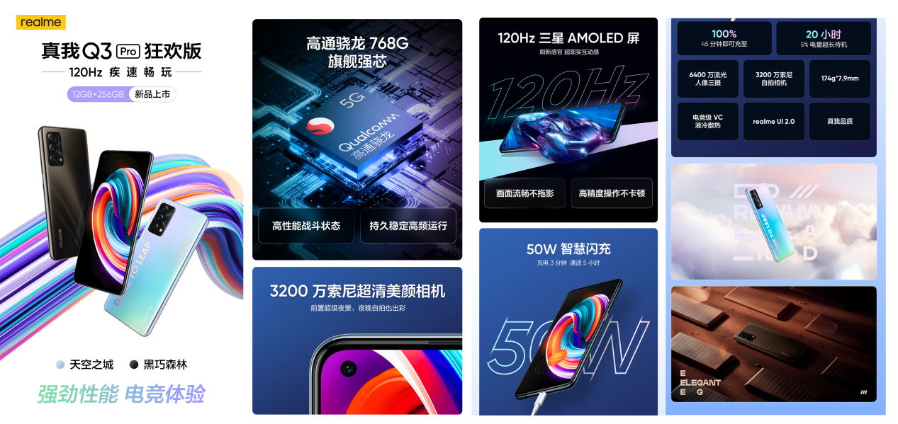 realme 真我Q3 Pro 狂欢版焕新升级,12GB+256GB大内存版本今日开售