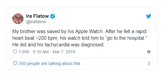 Apple Watch心率监测帮助用户完成心动过速诊断