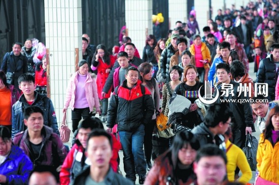 泉州站发送旅客4万人次